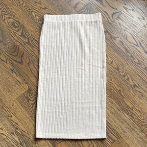 Universal Thread Cream Ribbed Women's Skirt